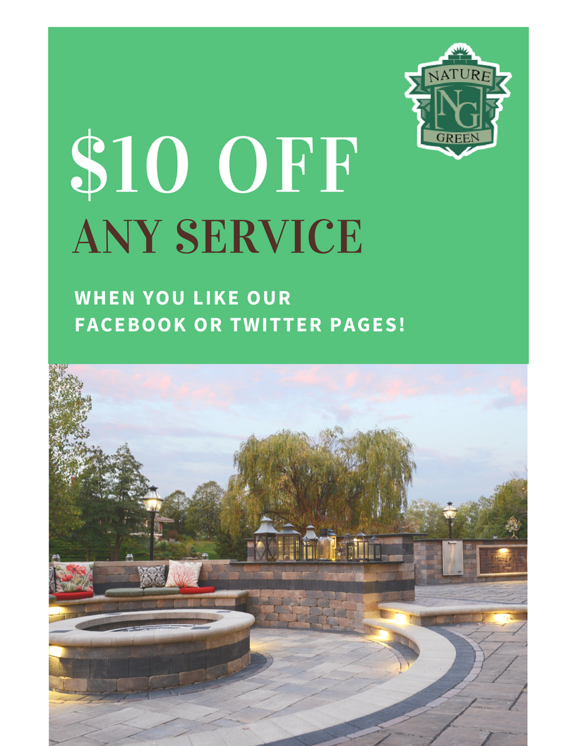 Nature Green Brick Paving Logo