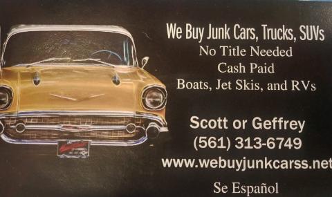 We Buy Junk Cars Trucks Suvs