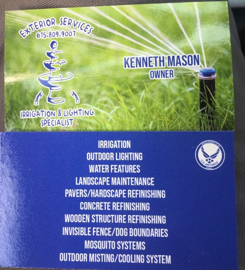 Exterior Services Irrigation & Landscape Lighting Specialist