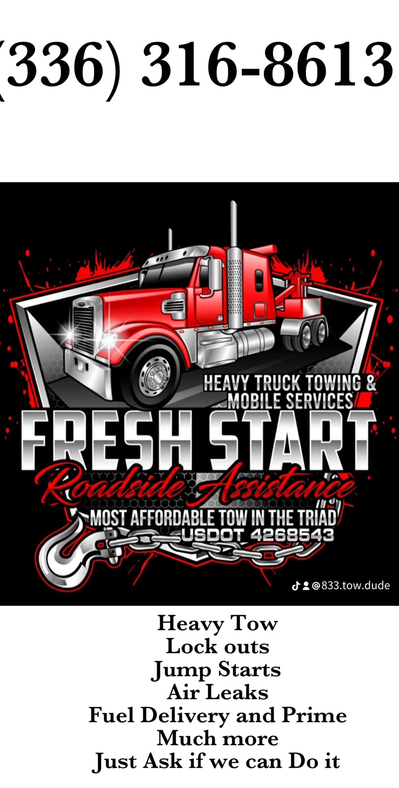 833 TOW-DUDE