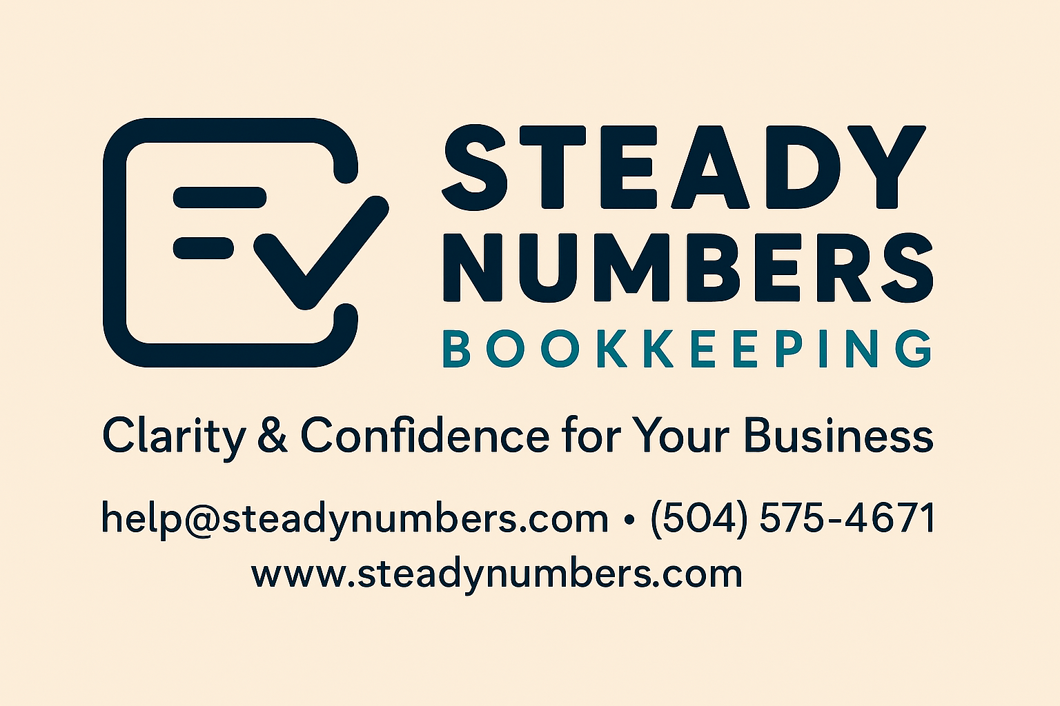 Steady Numbers Bookkeeping Logo