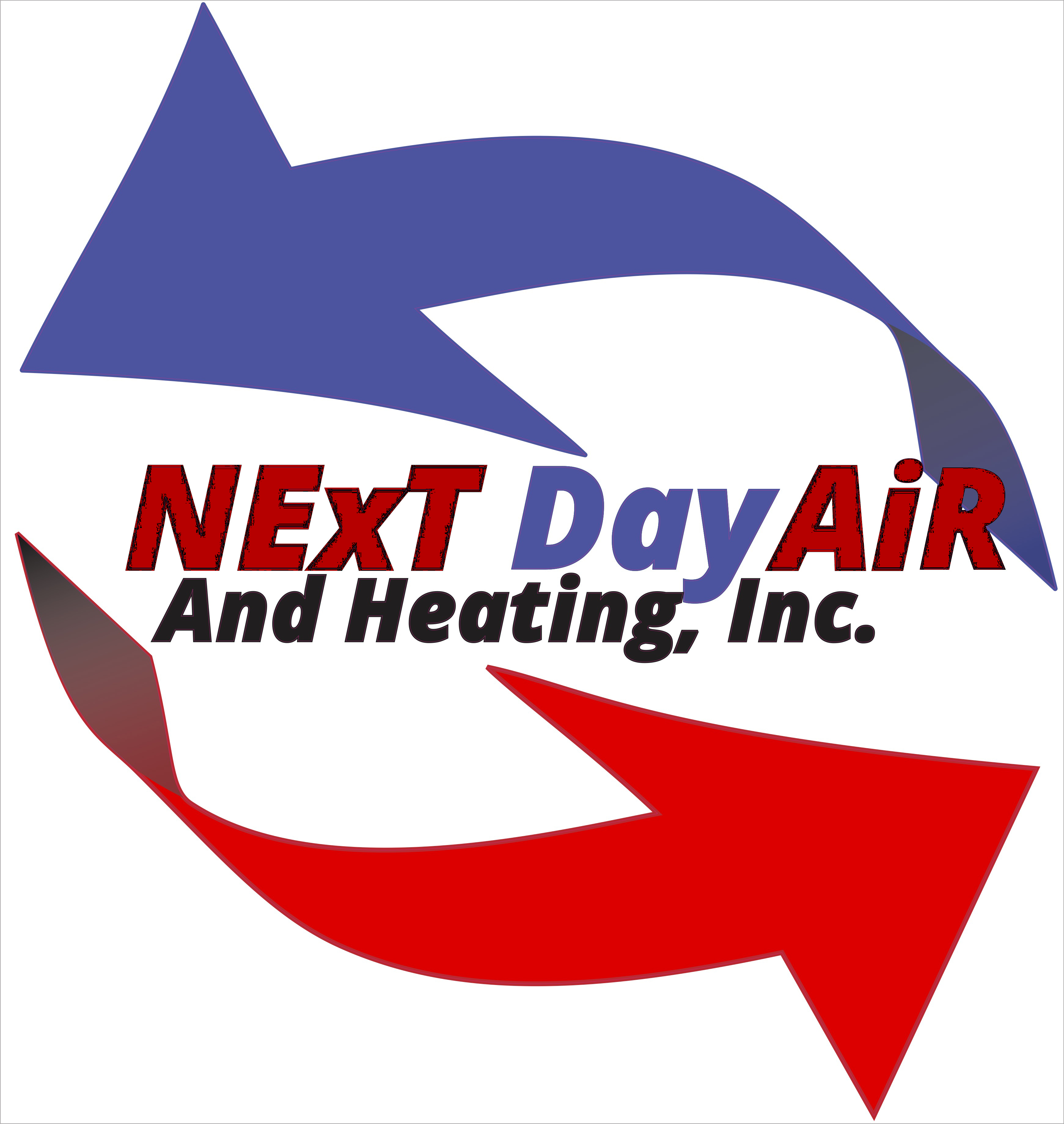 Next Day Air and Heating Logo