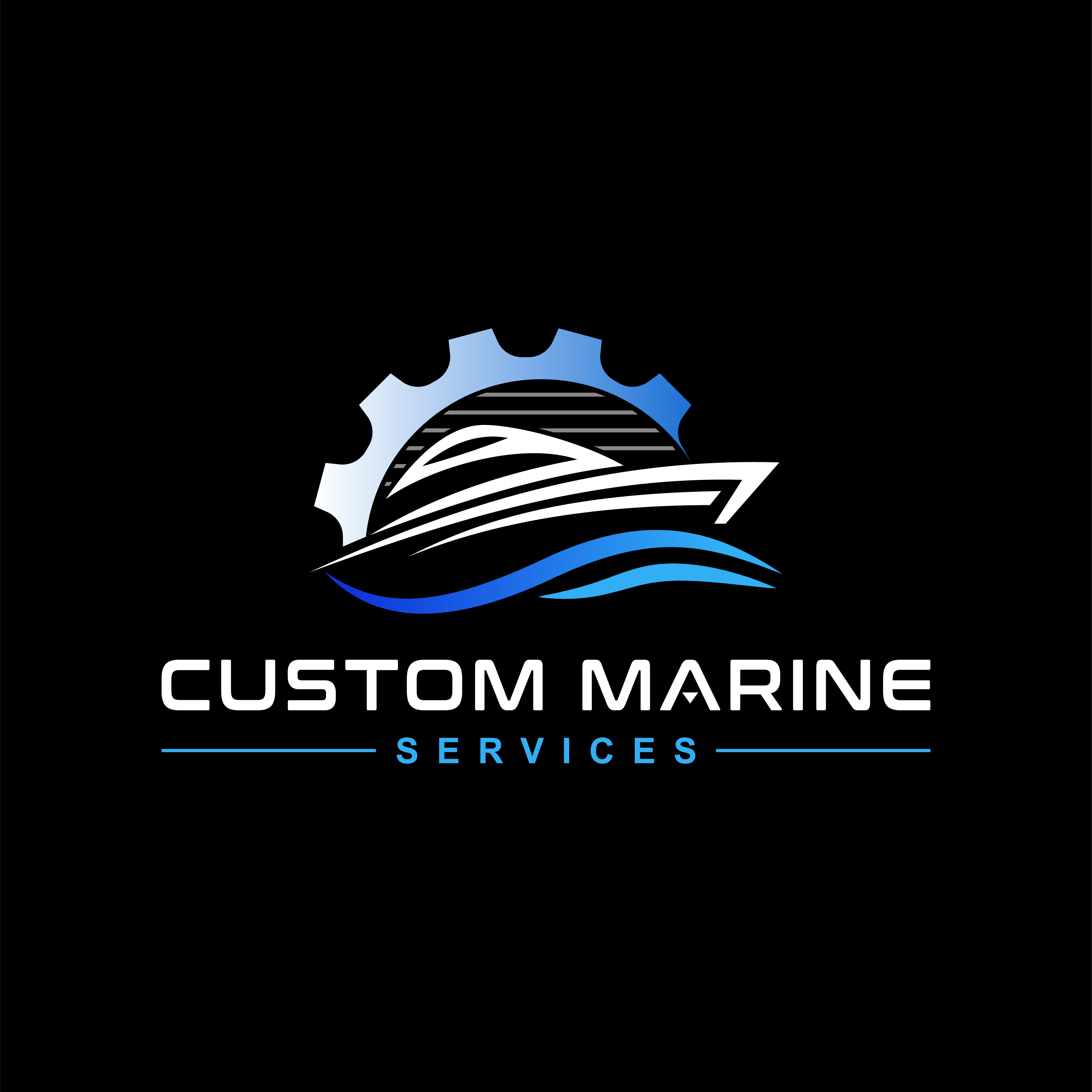 Custom Marine Services Logo