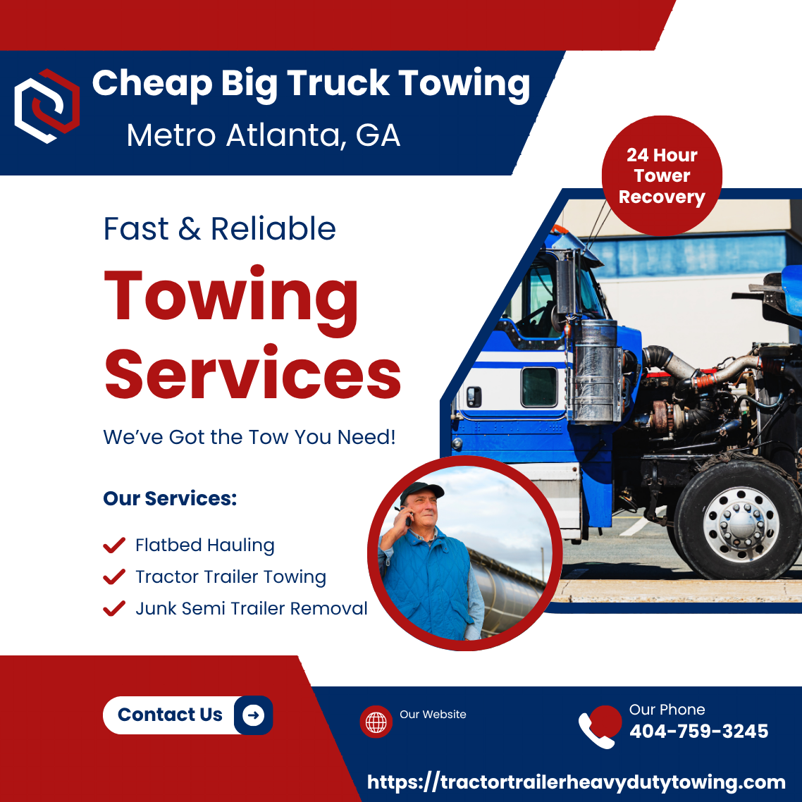 Cheap Heavy Duty Towing Logo