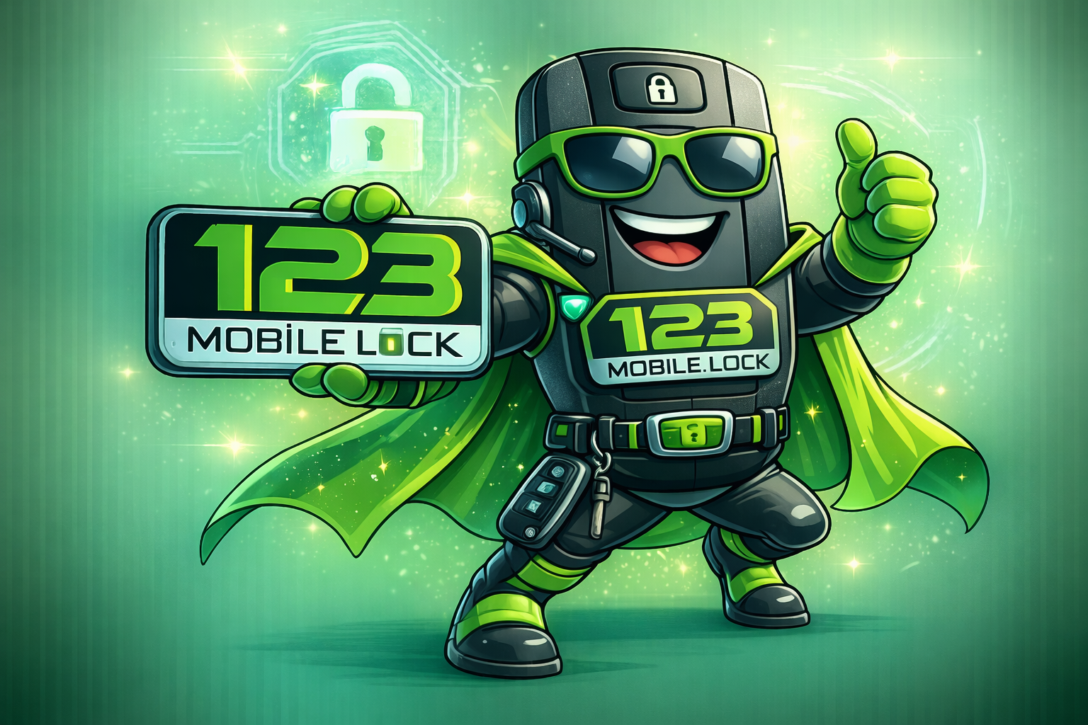 123 Mobile Lock SC Logo