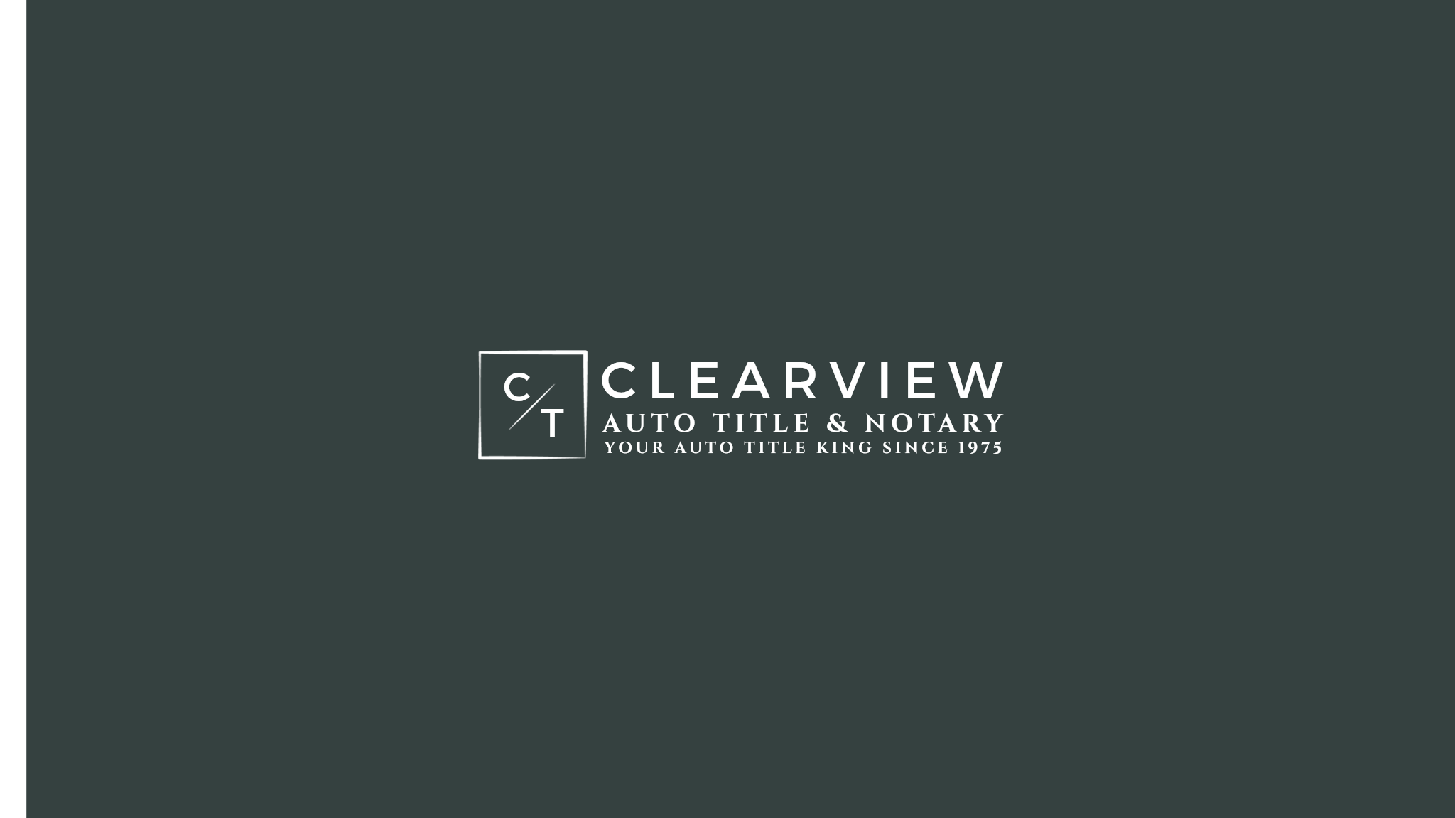 Clearview Auto Title &amp; Notary Logo
